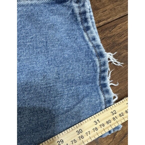 VTG Distressed Wrangler Men 44x32 (42)Denim Jeans Raggedy Ripped Straight Grungy - Picture 8 of 9